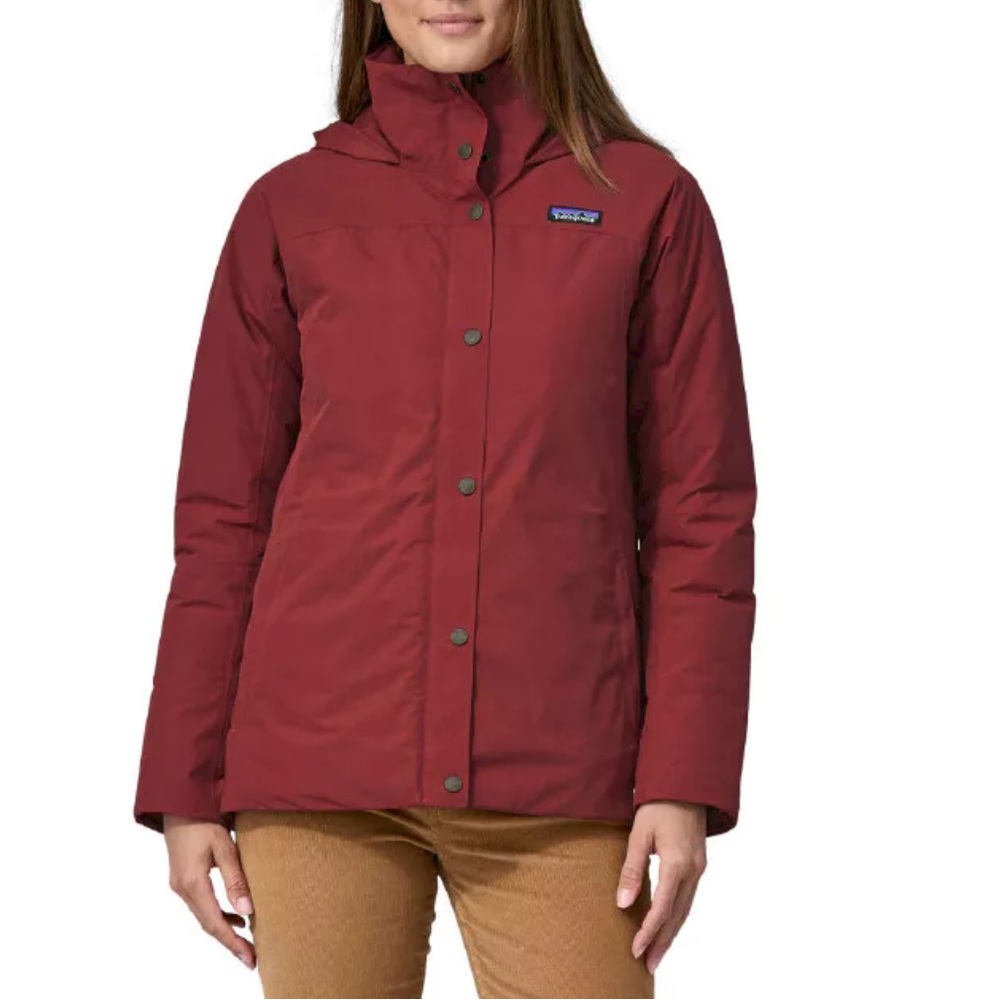 Patagonia W’s Off Slope Carmine Red Waterproof Hooded Coat Size S